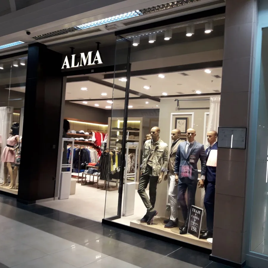 Alma — rótulo de tienda