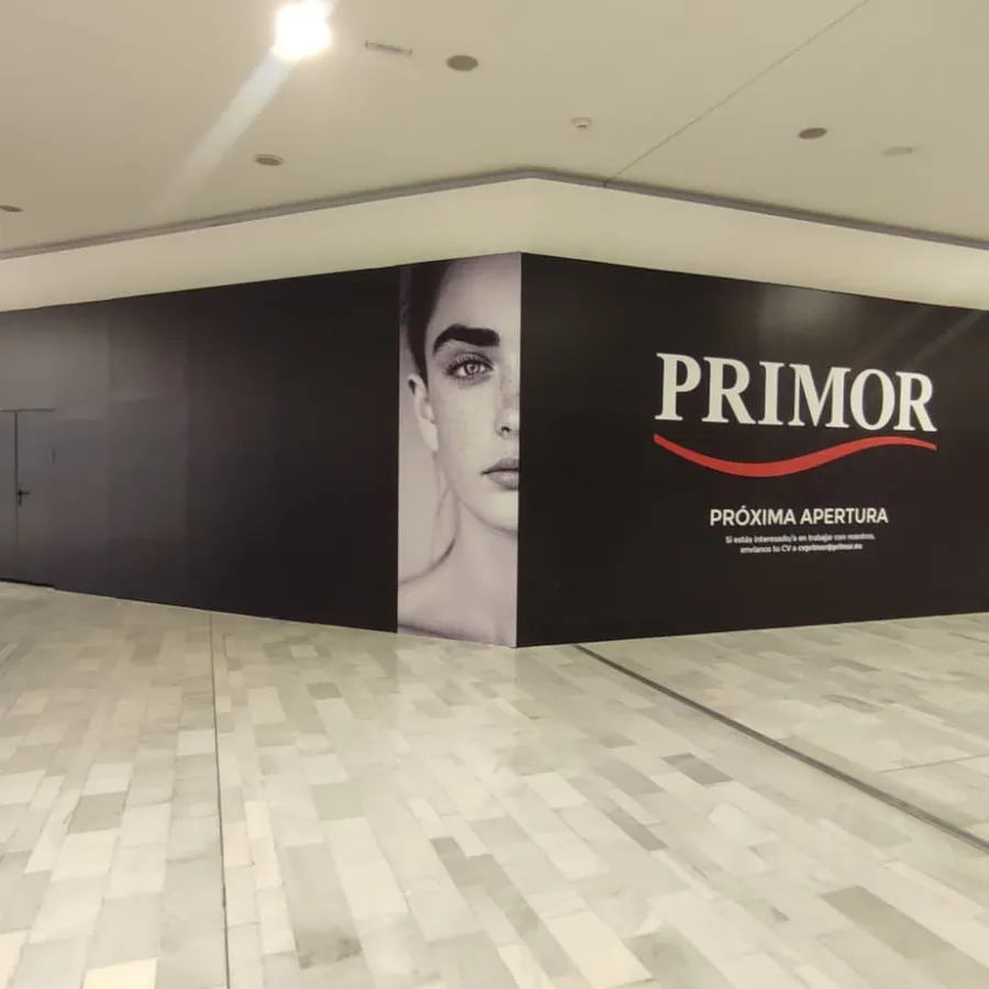 Primor · La Vaguada, Madrid — cierre rotulado